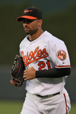 Nick Markakis poster with hanger