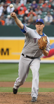 Colby Lewis poster with hanger