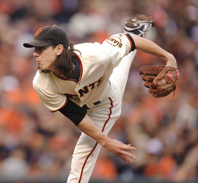 Tim Lincecum poster with hanger