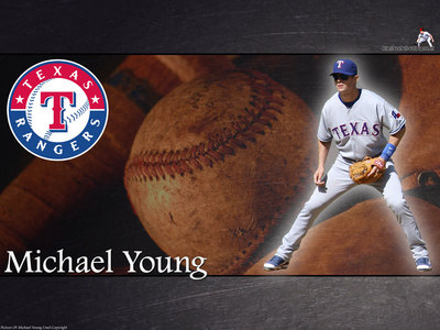 Michael Young metal framed poster