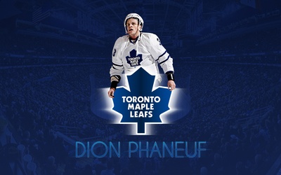 Dion Phaneuf wooden framed poster