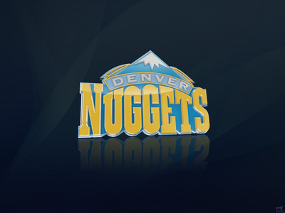 Denver Nuggets poster with hanger