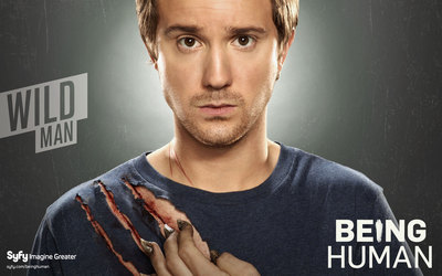 Being Human poster with hanger