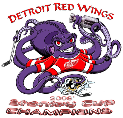 Detroit Red Wings metal framed poster