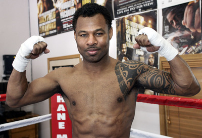 Shane Mosley poster with hanger