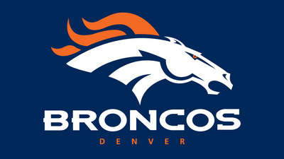 Denver Broncos poster with hanger