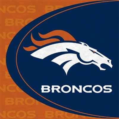 Denver Broncos poster with hanger