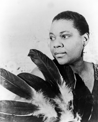 Bessie Smith poster with hanger