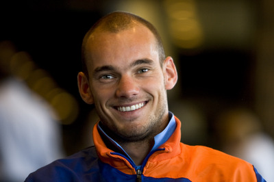 Wesley Sneijder poster with hanger