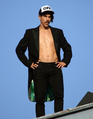 Anthony Kiedis metal framed poster