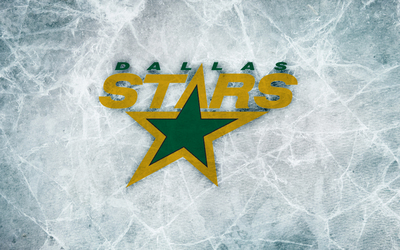 Dallas Stars poster with hanger