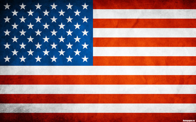 American Flag metal framed poster