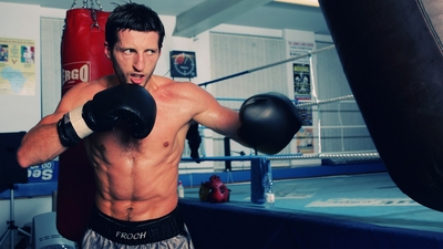 Carl Froch poster with hanger