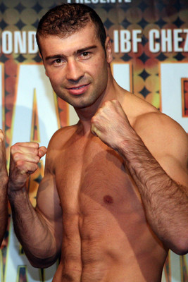 Lucian Bute poster with hanger