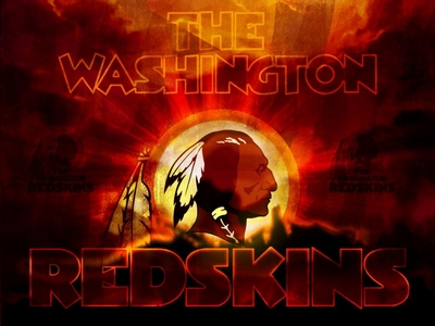 Washington Redskins wooden framed poster