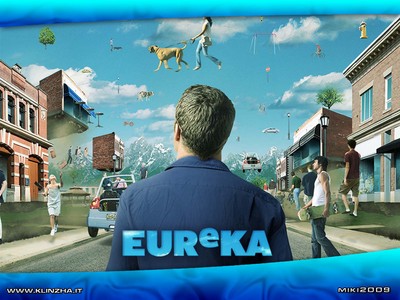 Eureka wooden framed poster
