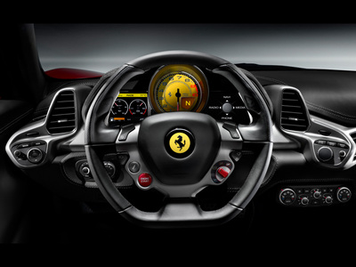 Ferrari 458 Italia metal framed poster