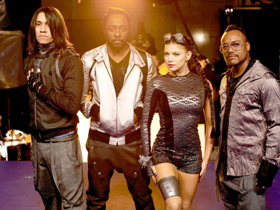 Fergie & The Black Eyed Peas metal framed poster