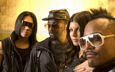 Fergie & The Black Eyed Peas wooden framed poster