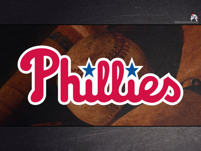 Philadelphia Phillies poster with hanger
