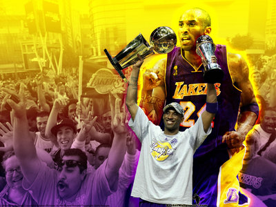La Lakers metal framed poster