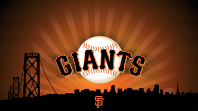 San Francisco Giants poster with hanger