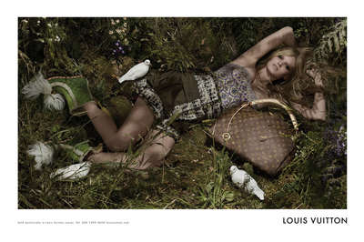 Louis Vuitton Ads wooden framed poster