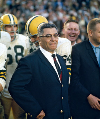 Vince Lombardi poster with hanger
