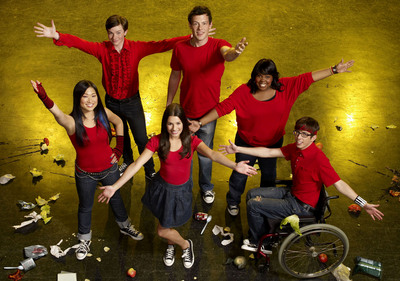 Glee Cast wood print