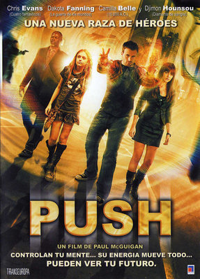 Push poster with hanger