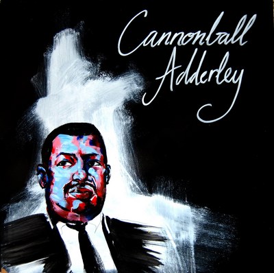 Cannonball Adderley metal framed poster