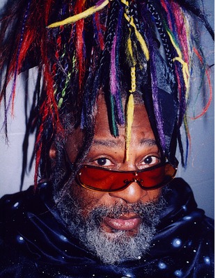 George Clinton poster with hanger