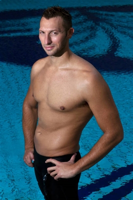 Ian Thorpe poster with hanger