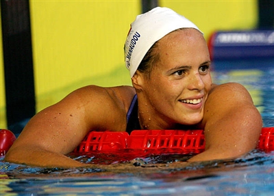 Laure Manaudou poster with hanger