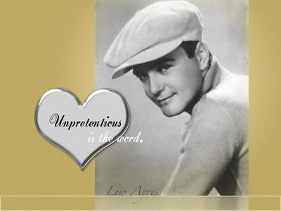 Lew Ayres poster with hanger