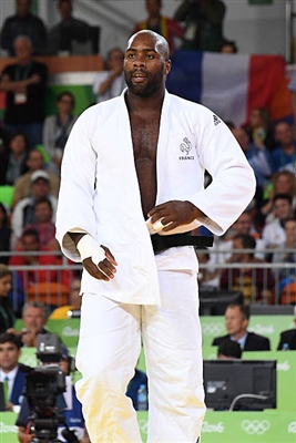 Teddy Riner poster with hanger
