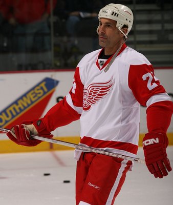 Chris Chelios poster with hanger