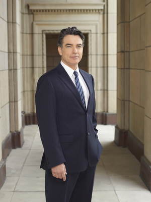 Peter Gallagher poster with hanger