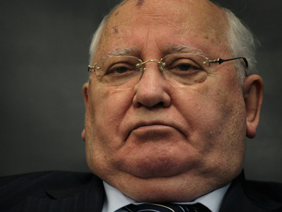 Mikhail Gorbachev tote bag