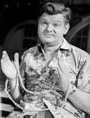Benny Hill poster with hanger