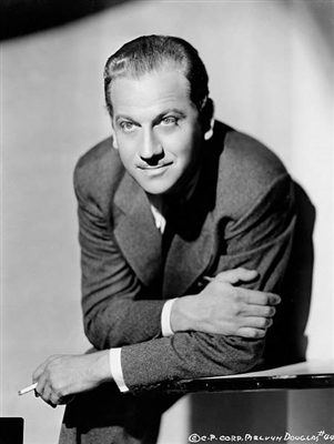 Melvyn Douglas poster with hanger