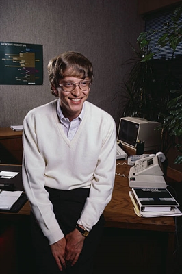 Bill Gates poster with hanger