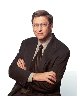 Bill Gates poster with hanger