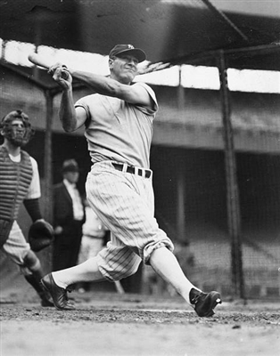 Lou Gehrig wooden framed poster
