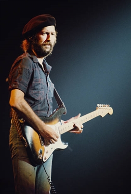 Eric Clapton wood print