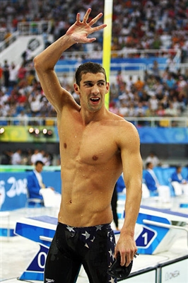 Michael Phelps metal framed poster