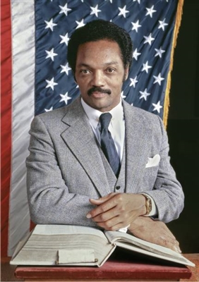 Jesse Jackson poster with hanger