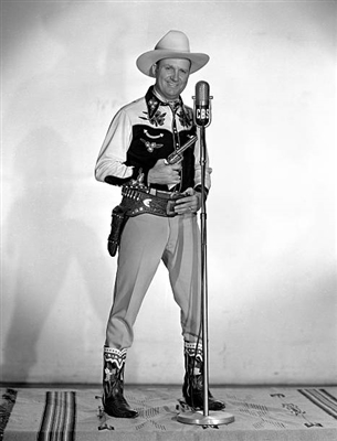 Gene Autry poster with hanger