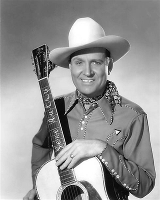 Gene Autry poster with hanger