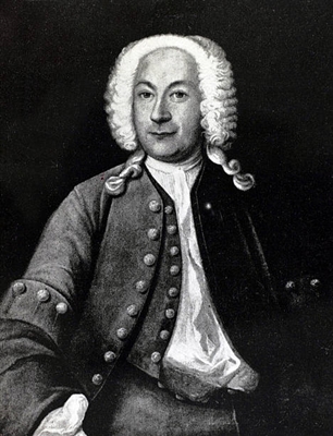 Johann Sebastian Bach wooden framed poster